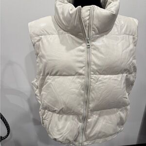 Wilfred Free Soft Cream leather vest